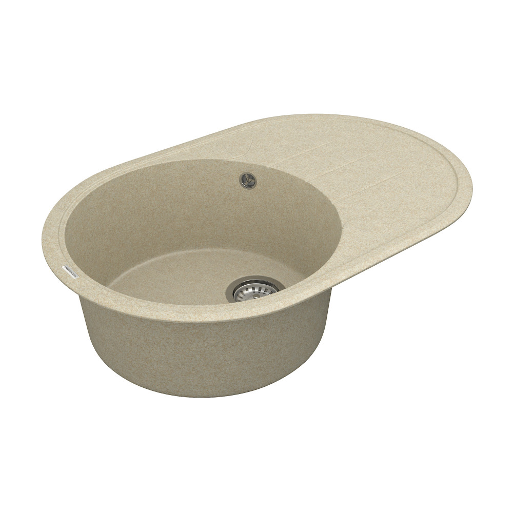 Кухонна мийка VANKOR Sity SMO 02.78 Beige + сифон