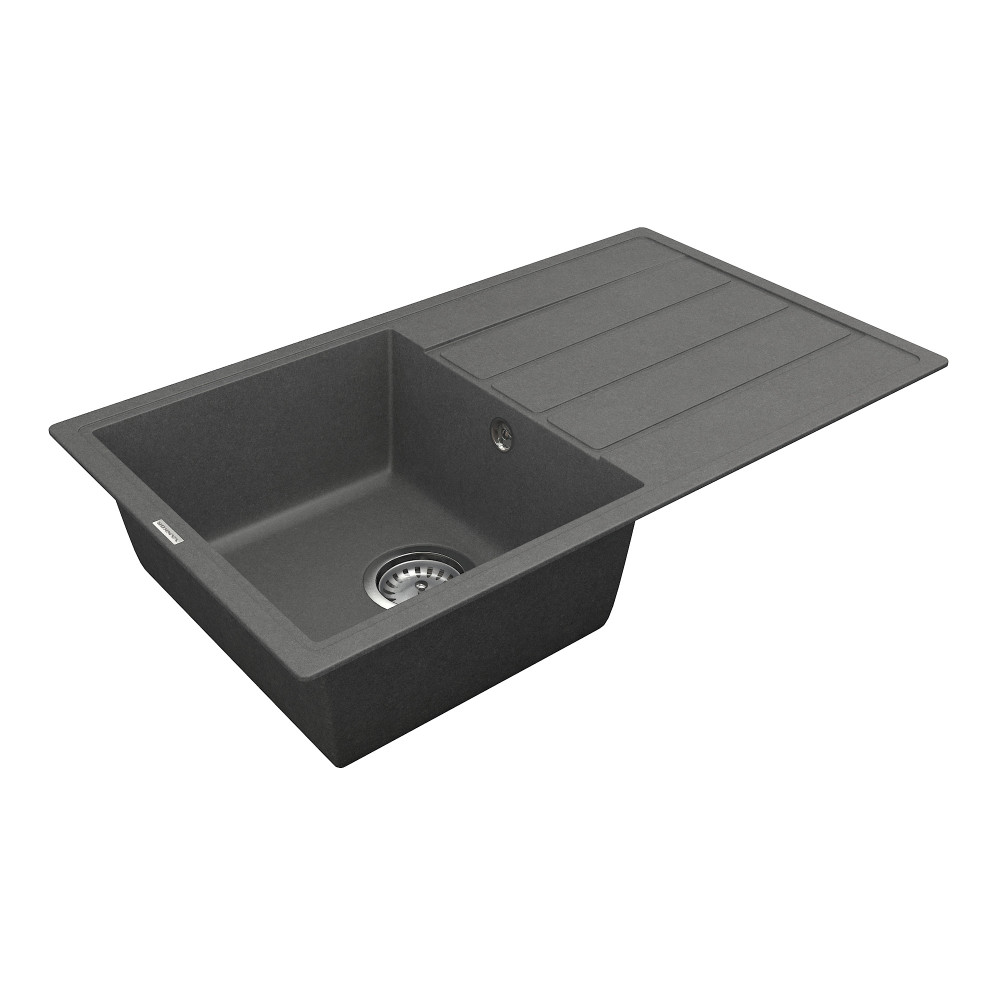 Кухонна мийка VANKOR Easy EMP 02.76 Gray + сифон