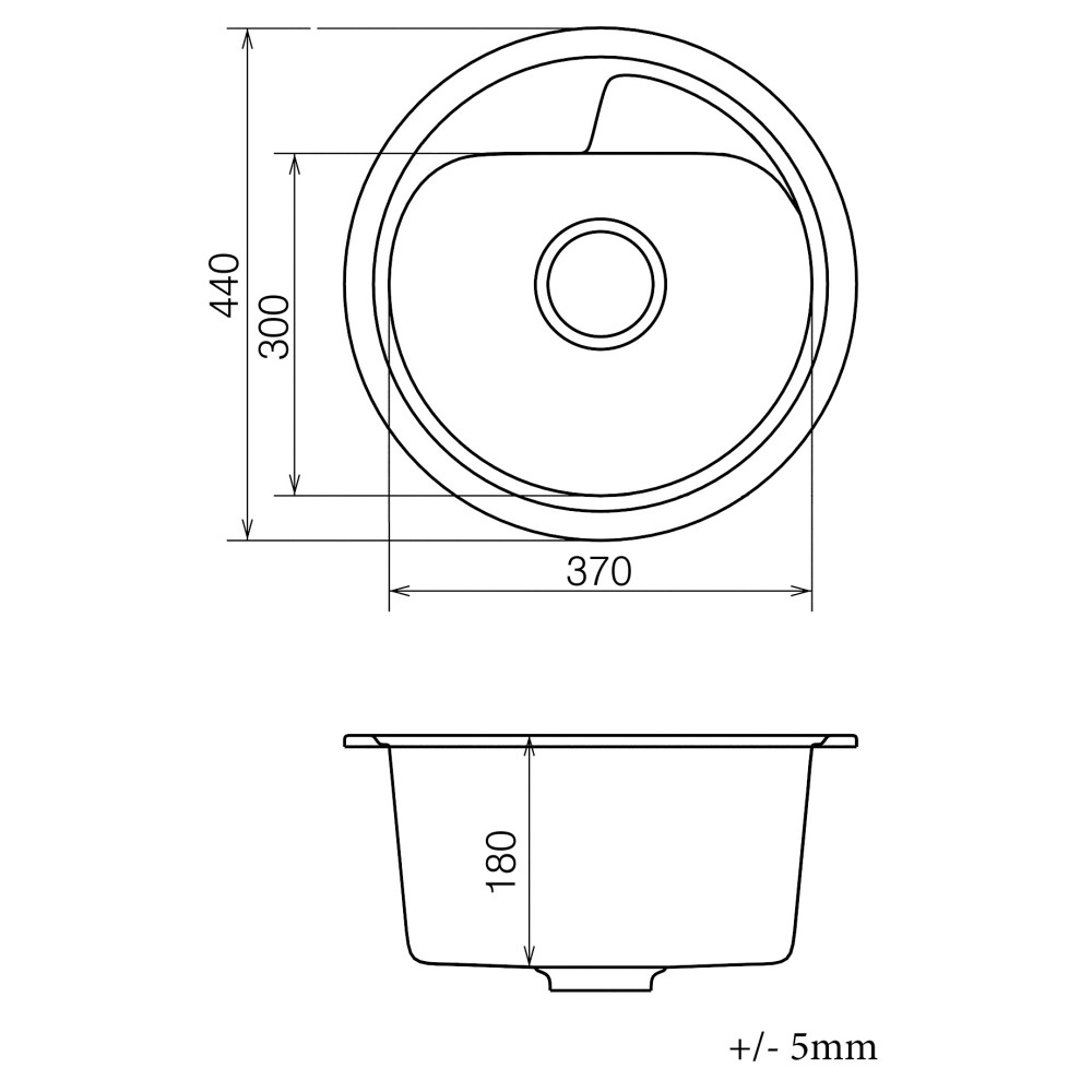 Кухонна мийка VANKOR Polo PMR 01.44 Gray + сифон