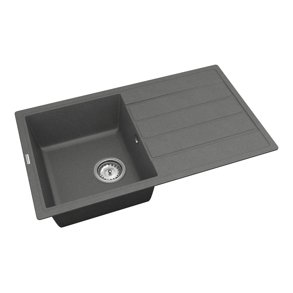 Кухонна мийка VANKOR Easy EMP 02.76 Gray + сифон VANKOR