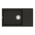Кухонна мийка VANKOR Easy EMP 02.76 XL Black + сифон 