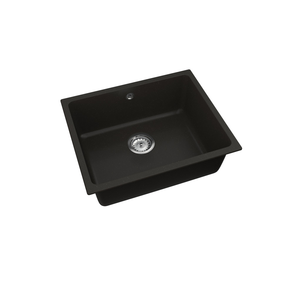 Кухонна мийка VANKOR Orman PM 01.55 Black + сифон