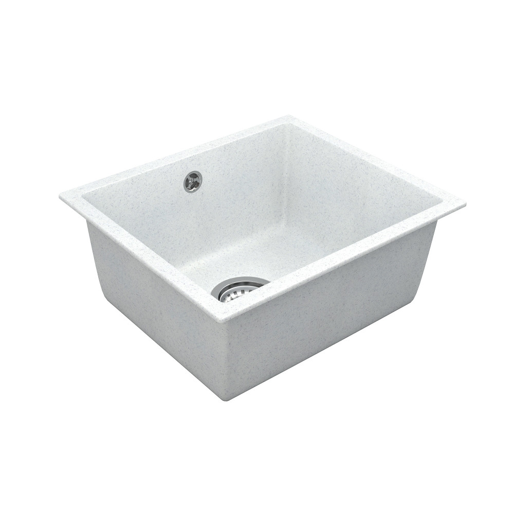 Кухонна мийка VANKOR Orman PM 01.44 White Stone + сифон
