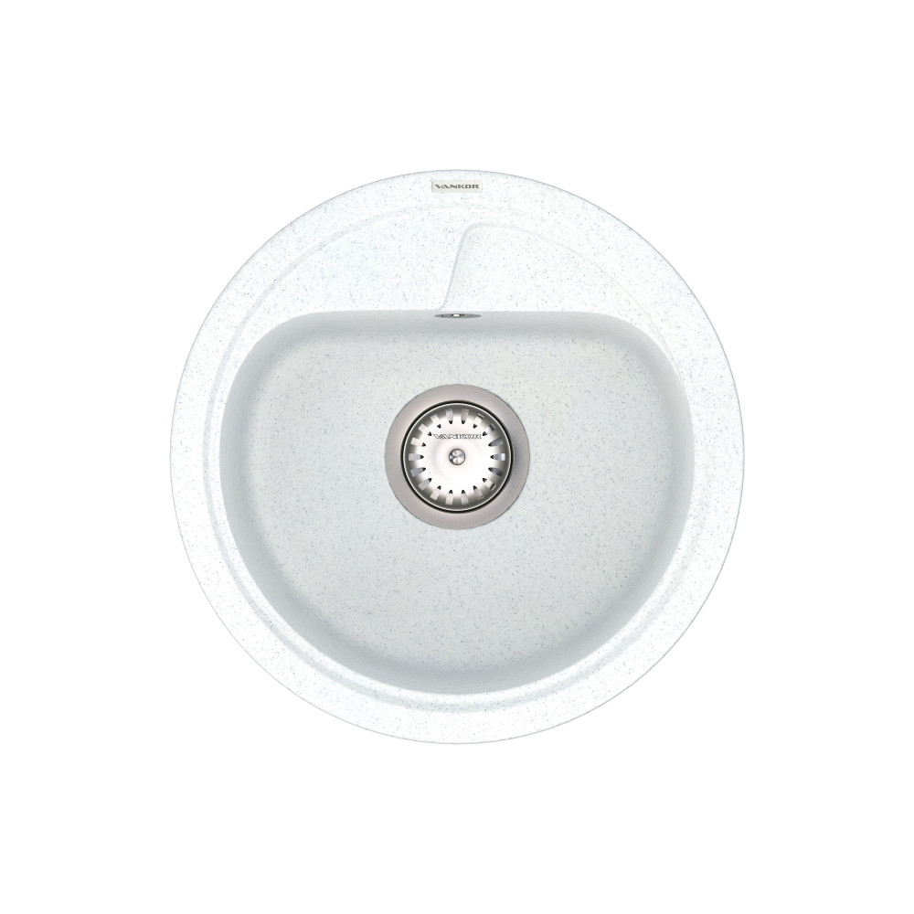 Кухонна мийка VANKOR Polo PMR 01.44 White stone + сифон