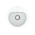 Кухонна мийка VANKOR Polo PMR 01.44 White stone + сифон VANKOR