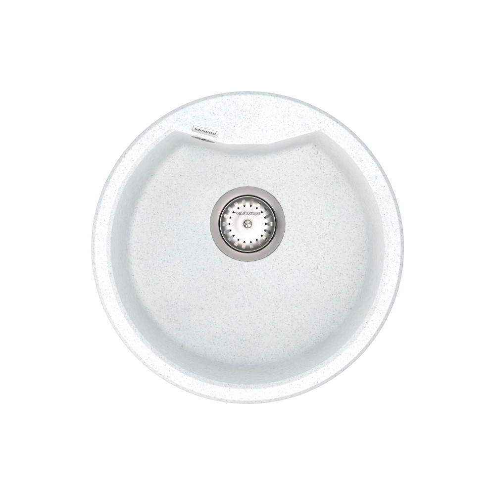 Кухонна мийка VANKOR Vena VMR 01.48 White stone + сифон Кухонна мийка VANKOR Vena VMR 01.48 White stone + сифон